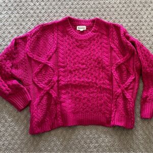 &Merci Women’s cableknit sweater